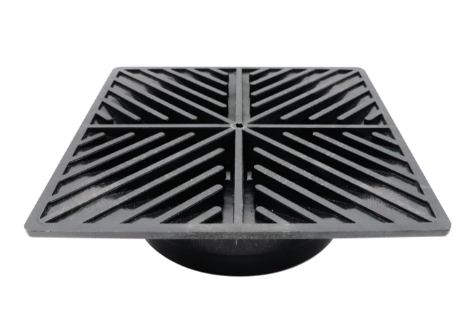 COLADERA CUADRADA NEGRA #4