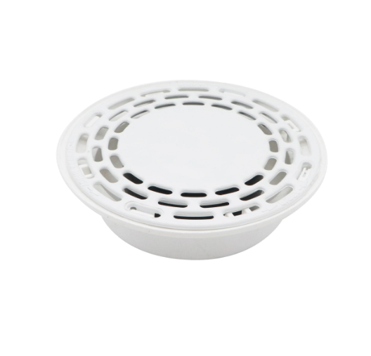 Coladera Redonda Para Tubo PVC Rejilla Blanca #4 (9685)