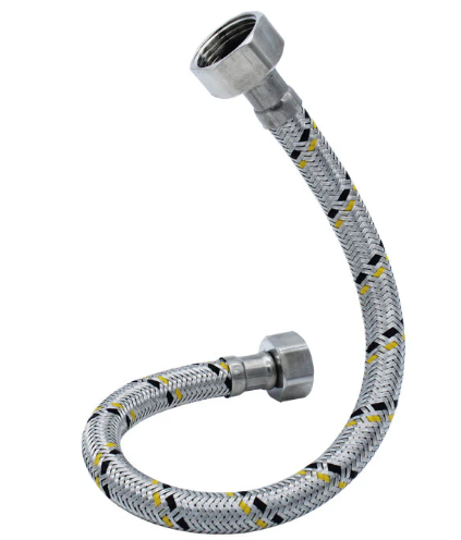 Conector Alimentador Flexible para Boiler Acero Inox 1/2" x 1/2" x 100 cm Plomacy (CB100)