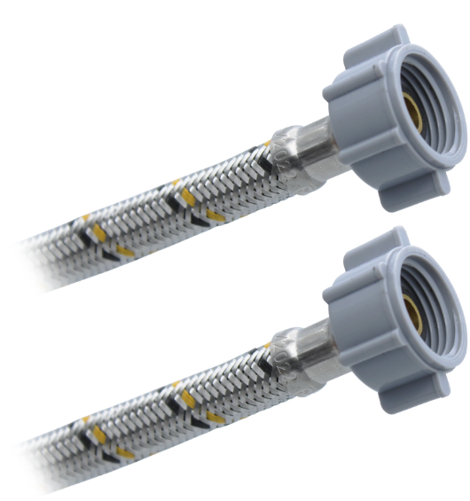 Conector Alimentador Flexible Lavabo/Fregadero Acero Inoxidable 1/2" AM x 1/2" AM x 55 cm Plomacy (CFA55)