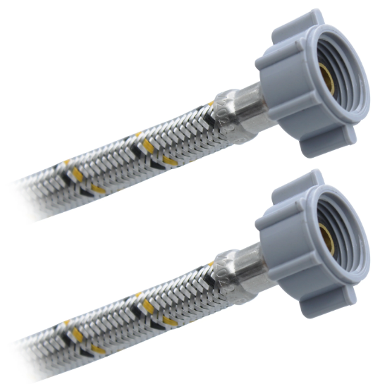 Conector Alimentador Flexible Lavabo/Fregadero Acero Inoxidable 1/2" AM x 1/2" AM x 40 cm Plomacy (CLA40)