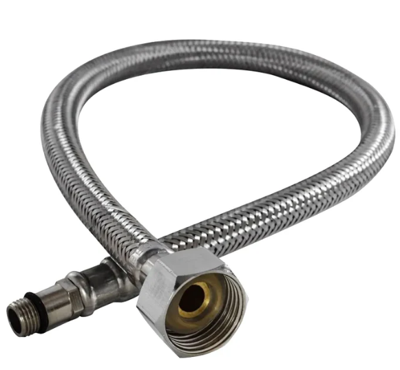 Conector Alimentador Flexible Monomando Acero Inoxidable 1/2" FIP x 3/8" UNF x 55 cm Plomacy (CMM55)