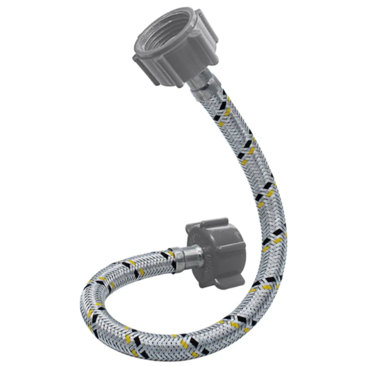 Conector Alimentador Flexible Sanitario Acero Inoxidable 7/8" AM x 7/8" AM x 35cm. Plomacy (CSA22)