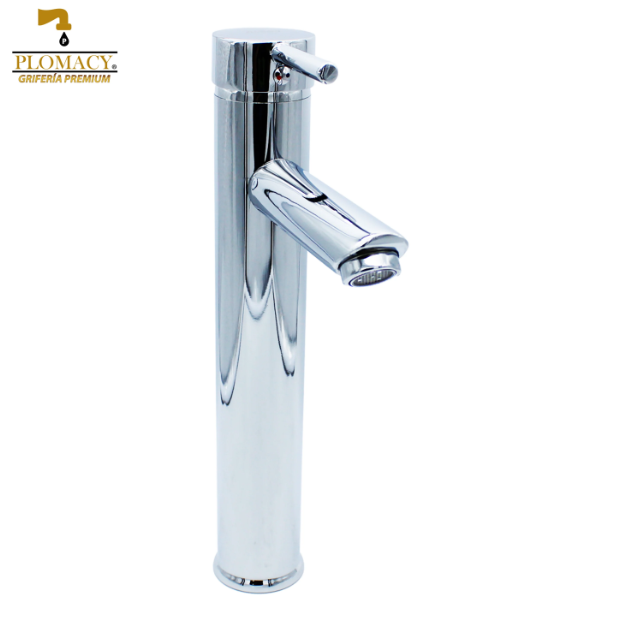 Mezcladora MonoMando Lavabo 30cm. Acero Inoxidable con Recubrimiento de Cromo Plomacy (MML30)