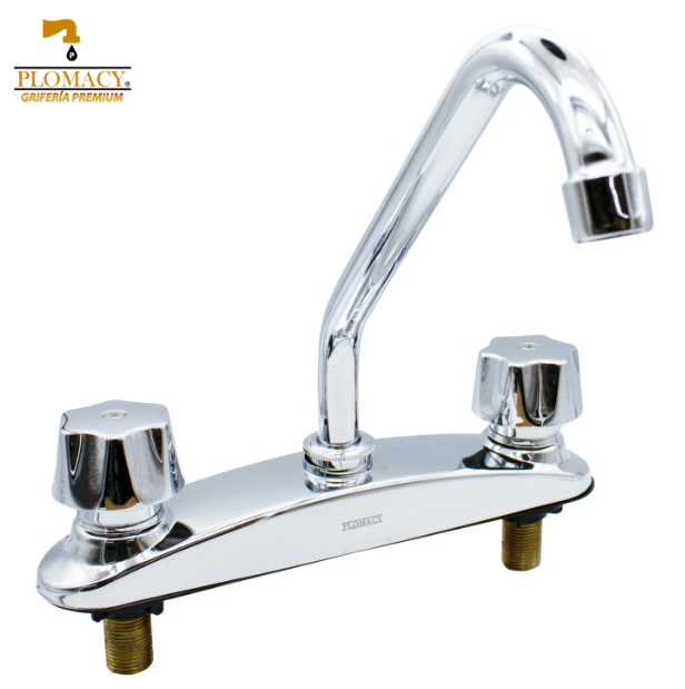 Mezcladora Para Fregadero 8" Maneral Tipo Universal  Plomacy  (PM8GC)