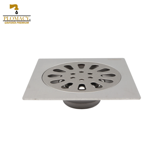 Resumidero 4" x 4" Acero Inoxidable 304 Plomacy (R4304)