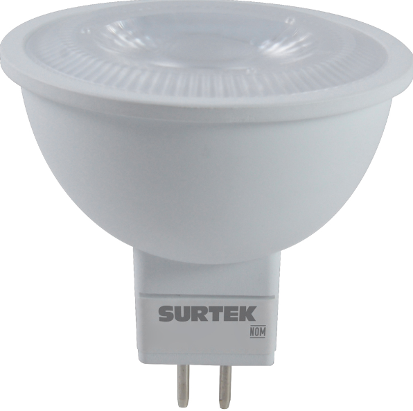 Lampara Foco LED MR16 4.5W luz calida Surtek
