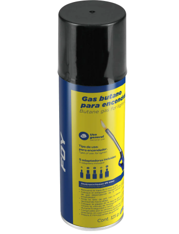 Lata gas butano para encendedor 125g