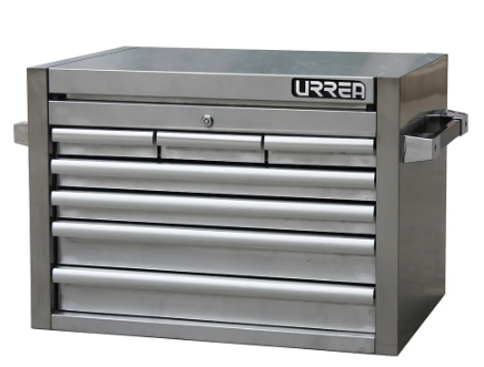 Gabinete acero inoxidable superior 7 gavetas serie H 27"