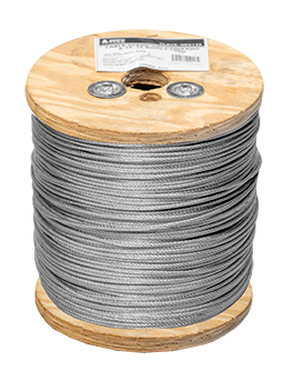 CABLE ACERO GALVANIZADO 1/8" 7X7 100mts (Se vende por metro)