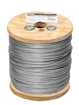 CABLE ACERO GALVANIZADO 3/16" 7X7 100mts (Se vende por metro)