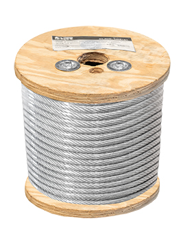 CABLE GALV C/F PVC 1/8-3/16" 7X19 100mt (Se vende por metro)