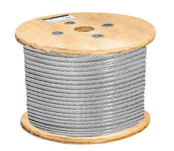 CABLE ACERO GALVANIZADO 1/4" 7X19 100mt (Se vende por metro)
