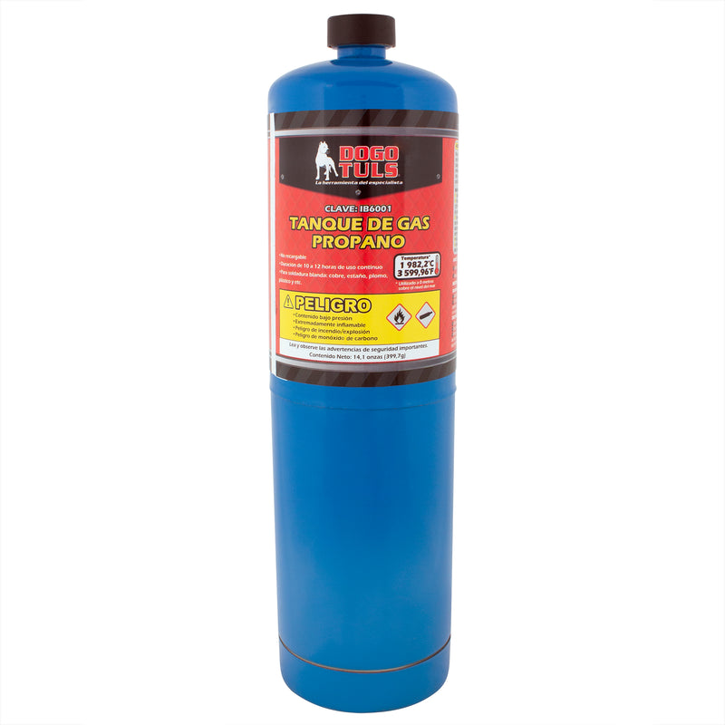 TANQUE GAS PROPANO AZUL 14 OZ  DOGOTULS