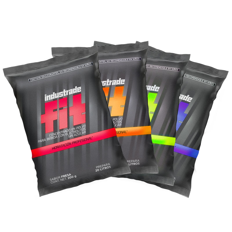 BEBIDA INDUSTRADE FIT 20L 4 SABORES 20PZ