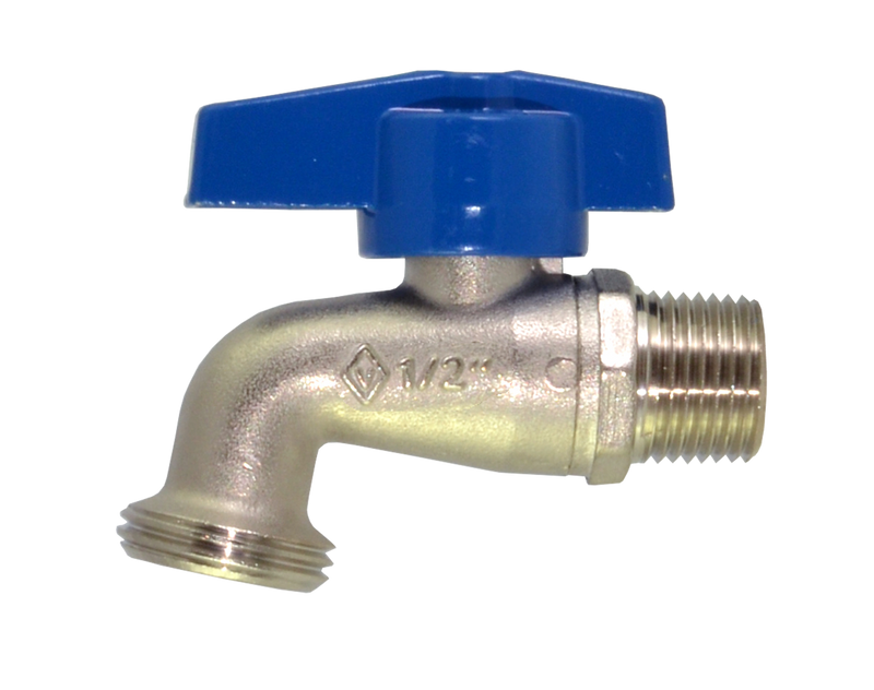 LLAVE 1/2" LAVANDERIA NIQUEL VUELTA 3/4