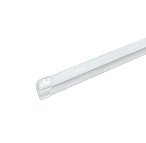 TUBO DE LED 18W CON BASE BLANCO MATE LUZ BLANCO
