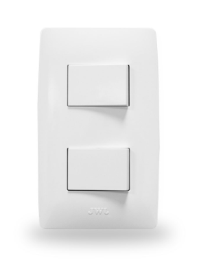 PLACA CON 2 INTERRUPTORES ESCALERA 1 MODULO 10A