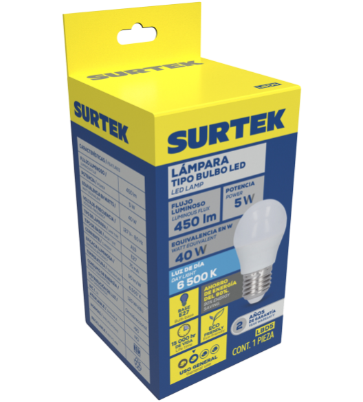 Lampara foco LED bulbo A19 dia 11W