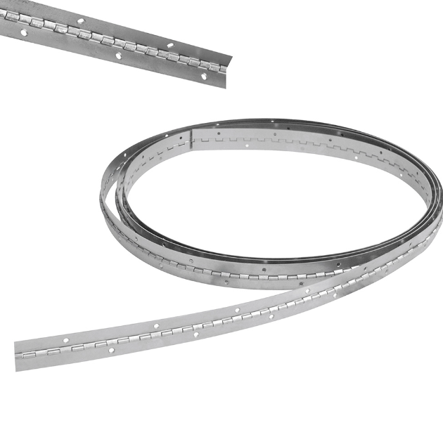 Bisagra piano barrenadas 1-1/4" x 1m, natural