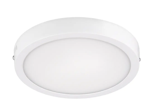 Luminario de LED de sobreponer redondo 18 W luz fría