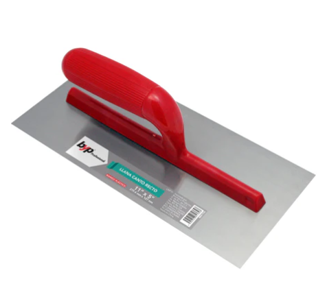LLANA CANTO RECTO 11" X 5" MANGO PLASTICO, LAMINA ACERO