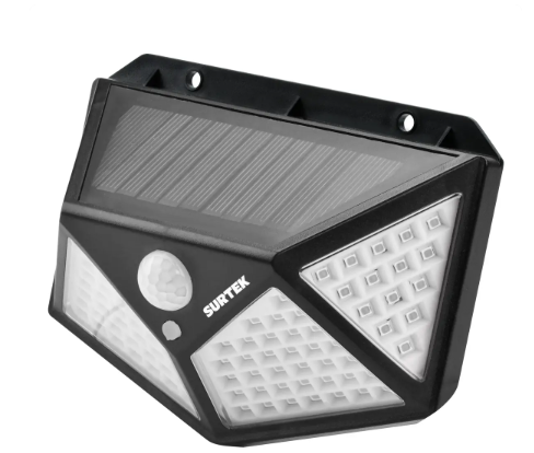 Luminario de LED solar con sensor de 400 lm