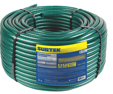 Manguera tramada verde 5/8"100m (se vende por metro)