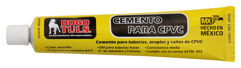 CEMENTO CPVC TUBO 60 mL AMARILLO