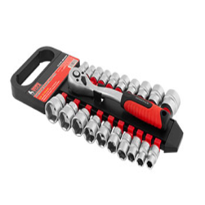 JUEGO DADOS D2 3/8" MM-STD MATRACA 21PZ