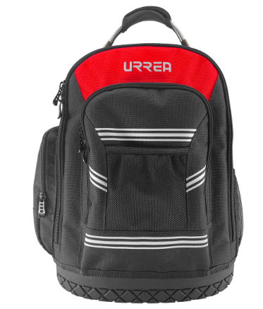 Mochila portaherramientas de poliéster extraíble 17"x13"x10", c/asa alambre Urrea