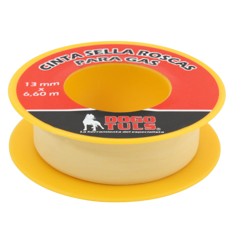CINTA TEFLON SELLA ROSCAS 1/2" X 260" (6.6M) PARA GAS