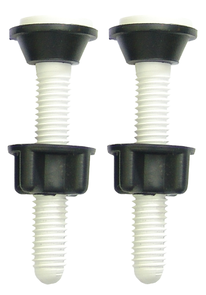 KIT TORNILLOS PLASTICO SUJETADORES TANQUE/TAZA (con 2pzas)