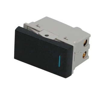 Interruptor apagador 1/3 premium negro Surtek