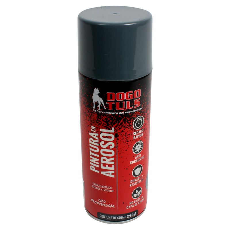 PINTURA AEROSOL BRILLANTE GRIS ACERO