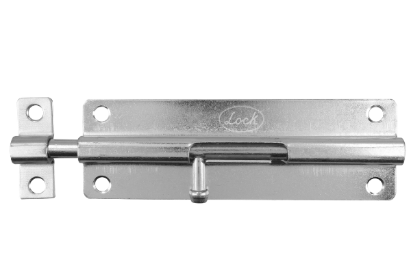 Pasador de sobreponer tipo barril acabado níquel satinado, 6 cm Lock