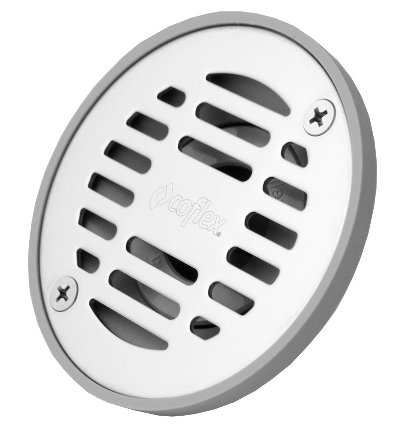 COLADERA REDONDA ABS CON REJILLA ACERO INOXIDABLE