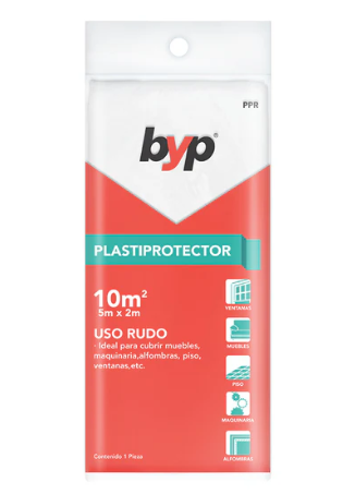 PLASTI PROTECTOR 10M2 USO RUDO BYP