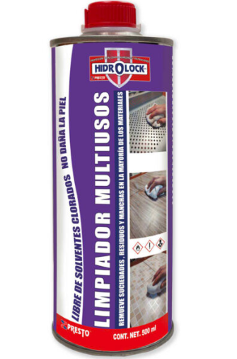 HIDROLOCK LIMPIADOR MULTIUSOS DE 500 ML REMOVEDOR ADHESIVOS Y RESIDUOS