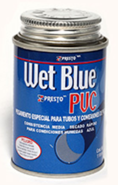 PEGAMENTO PVC WET BLUE T-118 ML