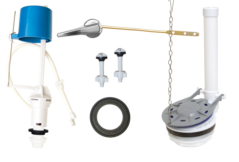 JUEGO DE REPARACIoN COMPLETO DE 3 PARA SANITARIO DE DOS PIEZAS