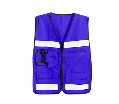 CHALECO RESCATISTA AZUL UNITALLA