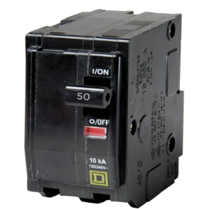 INTERRUPTOR TERMOMAGNETICO QO 2P. 50 A.