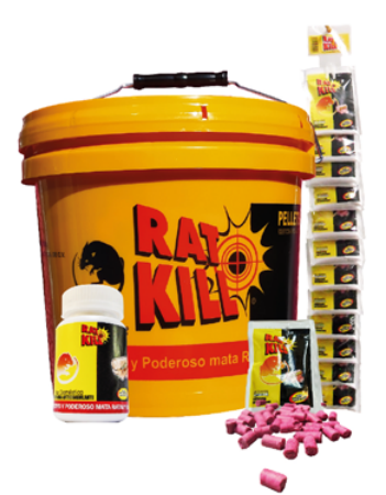 RAT KILL RODENTICIDA PELLET SOBRE 20GR R-202 BRODIFACOUM 0.005%