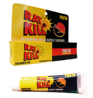 RAT KILL VENENO EN PASTA DE 40 GRS. R-203 ALFACLORALOSA 0.005% (CAJA C/24 TUBOS)
