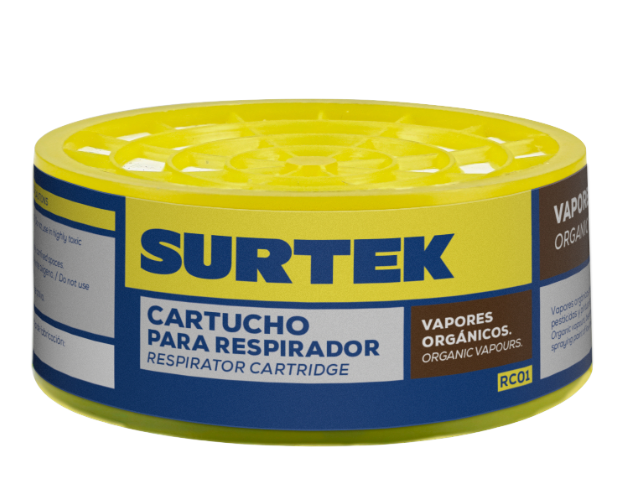 Cartucho para respirador proteccion vapores organicos