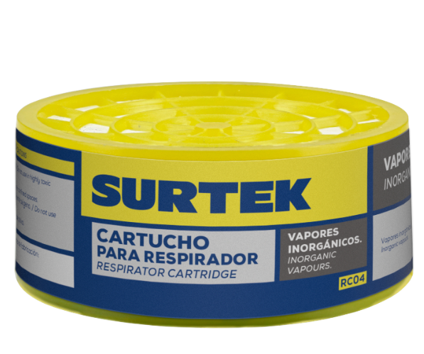 Cartucho para respirador proteccion vapores inorganicos