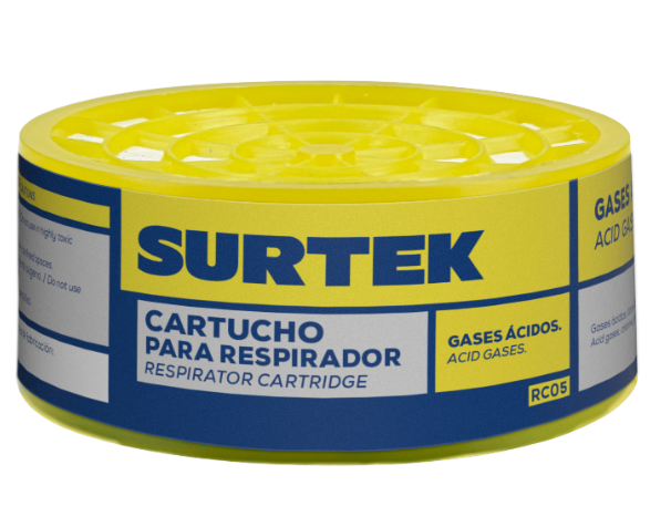 Cartucho para respirador proteccion gases acidos