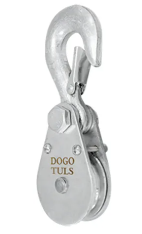 POLEA GARRUCHA MINI 2" 400KG CON GANCHO