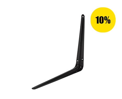 MENSULA DE ACERO NEGRA 4" X 5"